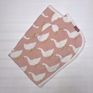 MILKBARN 100% Certified Organic Cotton Girls Adorable Stroller Baby Blanket